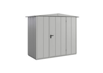 Berry Modern met zadeldak type 1, RAL 9006 Blank aluminiumkleurig
